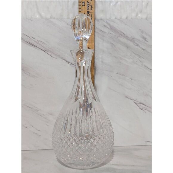 Unknown Brand Cut Lead Crystal Decanter With Stopper Glassware - Picture 2 of 8